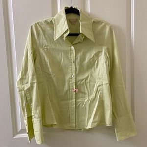 Magaschoni mint button down shirt